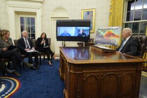 Deanne Criswell, Alejandro Mayorkas, Kamala Harris, Joe Biden