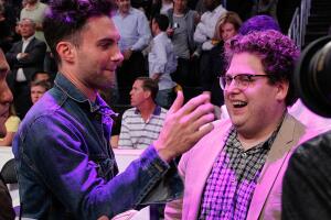 Celebrities At The Lakers Game