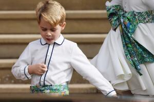 Príncipe George en la boda de la princesa Eugenie de York