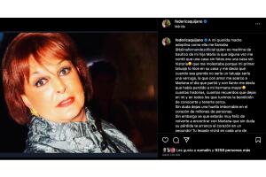 Así se despidió Federica Quijano de su "mamá adoptiva".