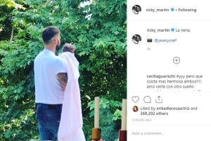 Ricky Martin y su hija Lucía