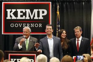 Lauren Bubba McDonald, Donald Trump Jr., Kimberly Guilfoye Brian Kemp