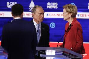 Mike Bloomberg, Pete Buttigieg, Elizabeth Warren