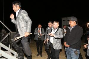 Backstage con El Recodo