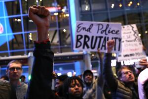 Demonstrators Protest Against Recent Sacramento Police Shooting Of Unarmed Black Man