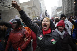 Protests Continue In Chicago After Release Of Video Of Police Fatally Shooting Teen
