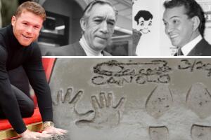 Canelo huella en Hollywood 