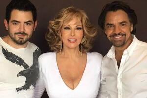 Eugenio Derbez, José Eduardo y Raquel Weich