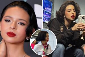 Ángela Aguilar tiene una doble que es azafata y el gran parecido sorprende a TikTok