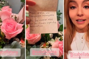 Angelique Boyer presumió el regalo que su "hija" Isabella Tena le mandó