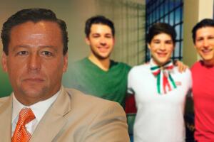 Alfredo Adame y sus hijos