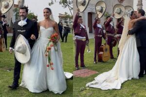 Alejandra Capetillo fue entregada en el altar por su papá Eduardo Capetillo, quien fue vestido de charro.