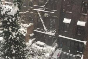 NY amanece totalmente blanca por tormenta de nieve