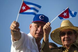 Diaz Canel y Castro