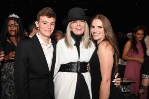 Diane Keaton y sus hijos Duke y Dexter