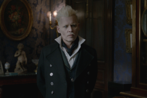 Johnny Depp em "Animais Fantásticos: Os Crimes de Grindelwald"