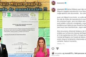 Chamonic, 'influencer' y experta en temas de farándula, replicó en su cuenta de Instagram el supuesto documento oficial que publicó el portal Vanitatis que revelaría que Luis Miguel no es un "deudor alimentario" como acusó Aracely Arámbula.
