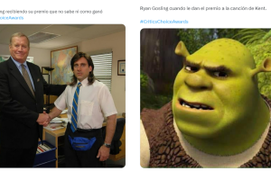 La reacción de Ryan Gosling al ganar en los Critics Choice Awards 2024 por 'I'm Just Ken' generó memes.