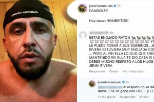 Así se defendió Juan Rivera de las críticas que lo acusan de "robar" a los hijos de Jenni Rivera.