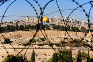 Jerusalem through barbed wire