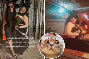 Celebró su cumpleaños con temática de funeral y causa polémica en redes: "Ya es demasiado"