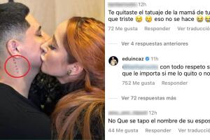 Así respondió Eduin Caz a quien le dice que se quitó el tatuaje con el nombre de Daisy Anahy.