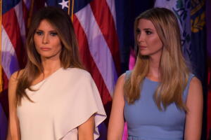 Melania e Ivanka Trump el día de la elección de Donald Trump como presidente de EEUU.