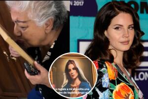 Joven regala a su abuela un cuadro de Lana del Rey como una virgen y su video se hace viral