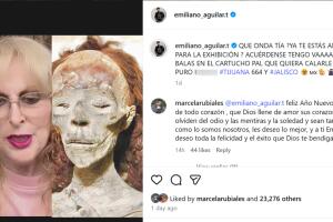 A su tía Marcela Rubiales la comparó con una momia. 