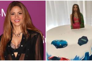 Regalan a Shakira pastel de cumpleaños con Piqué, pero él desaparece