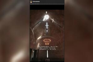Iglesia en la que Kim Kardashian bautizó a tres de sus cuatro hijos en Armenia