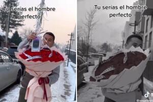 Hombre planeó regalarle un iPhone a su novia, lo ató a muchos globos con helio y se le fue