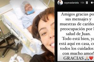 La actriz Eva Daniela fue quien dio algunos detalles sobre la salud de Juan Osorio.
