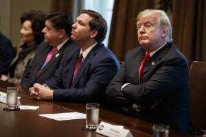 Donald Trump, Elaine Chao, Ron DeSantis, J.B. Pritzker