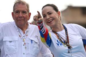 TOPSHOT-VENEZUELA-POLITICS-ELECTION-CAMPAIGN-OPPOSITION-GONZALEZ