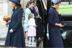 Kate y Meghan look embarazo