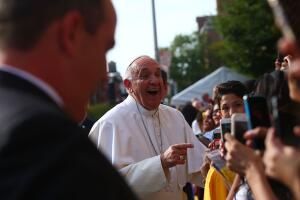 Pope Francis Visits Our Lady Queen Of Angels In Harlem