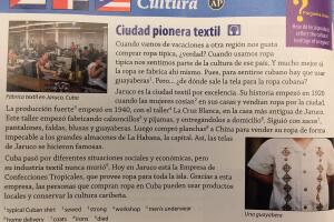 Extractos de los libros de enseñanza de español '¡Qué Chévere!'