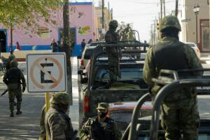 Elementos de la Marina de México realizan un operativo en el estado fronterizo de Tamaulipas.