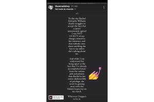 Anna Sorokin le contesta a Rachel Williams vía Instagram