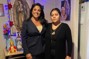 Natalie Khawam and Gloria Guillen