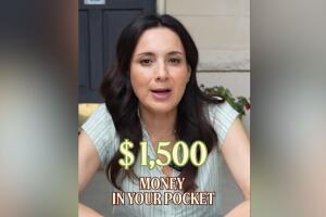 Gina Hinojosa presentó en Houston su propuesta para entregar un pago único de $1,500 a cada hogar de Texas en caso de ganar la elección para gobernadora.