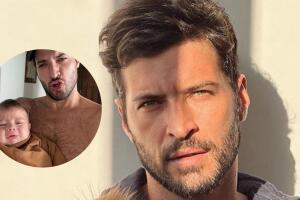 Leandro Lima e o filho Toni