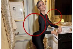 La foto editada de Khloé Kardashian que presuntamente publicó.jpg