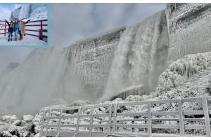 Así lucen este invierno las Cataratas del Niágara