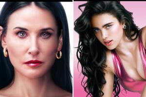 Demi Moore y Margaret Qualley en 'La sustancia'