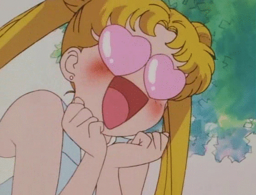 Sailor Moon con ojos de enamoradas