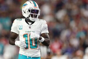 Tyreek Hill con los Miami Dolphins