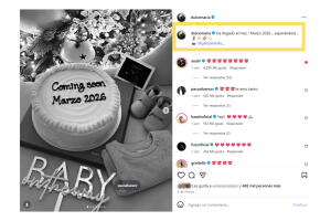 La cantante contaba los días para darle la bienvenida a su bebé.