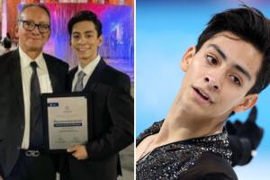 Donovan Carrillo y su papá